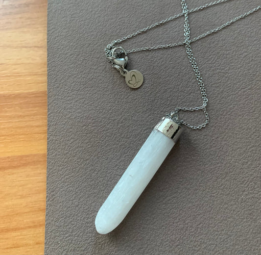 Selenite Necklace