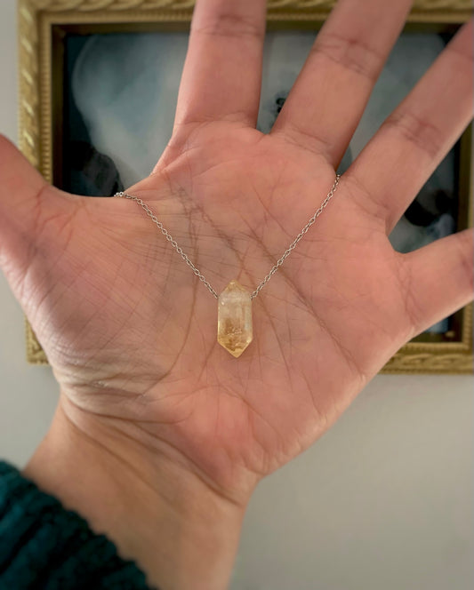 Citrine Crystal Necklace