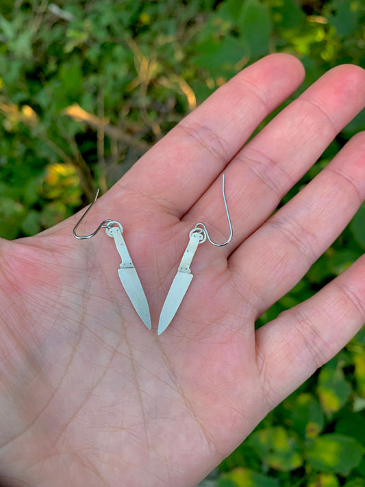 Knife Dangle Earrings