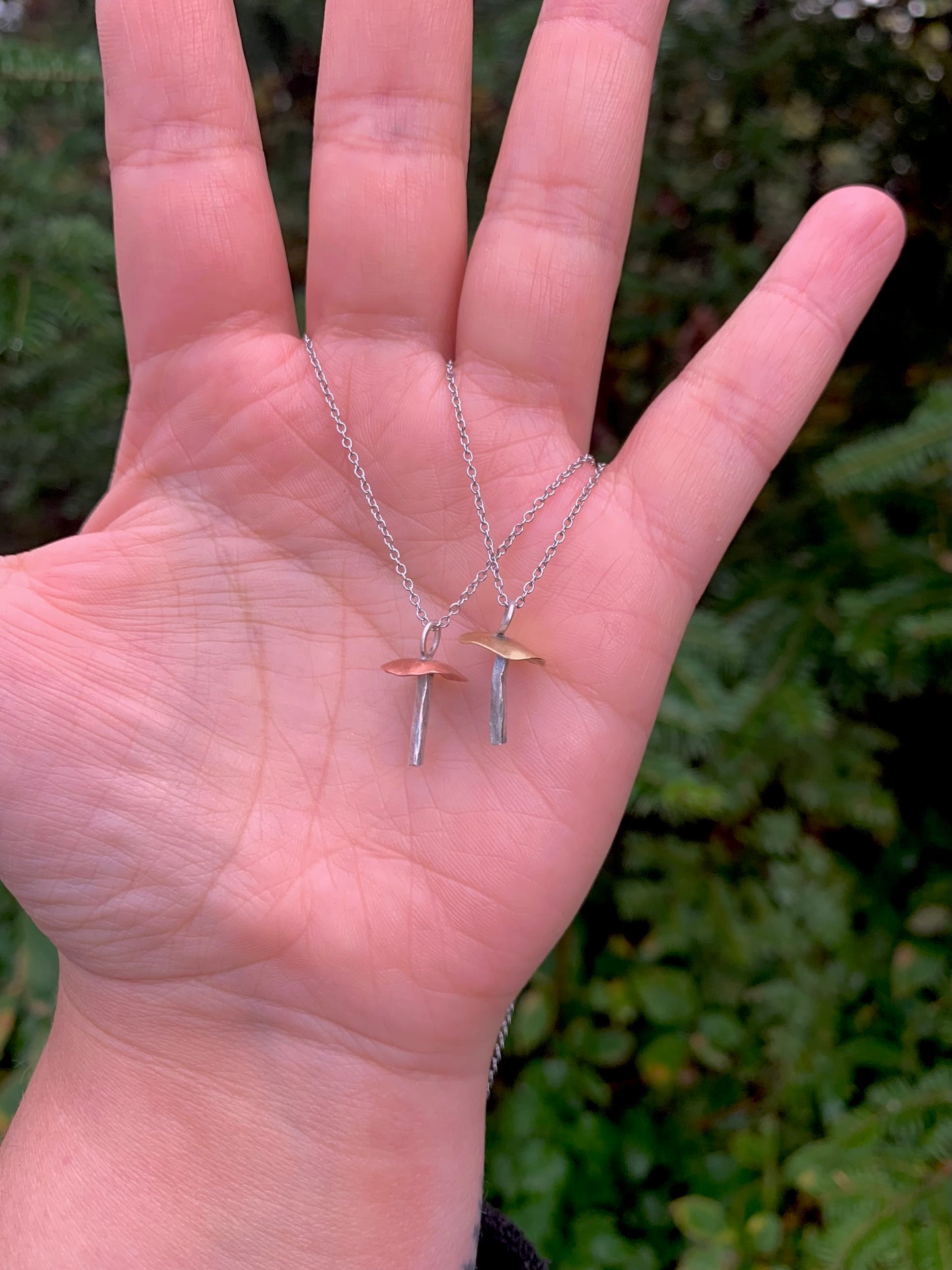 3D Mushroom Sculpture Necklace