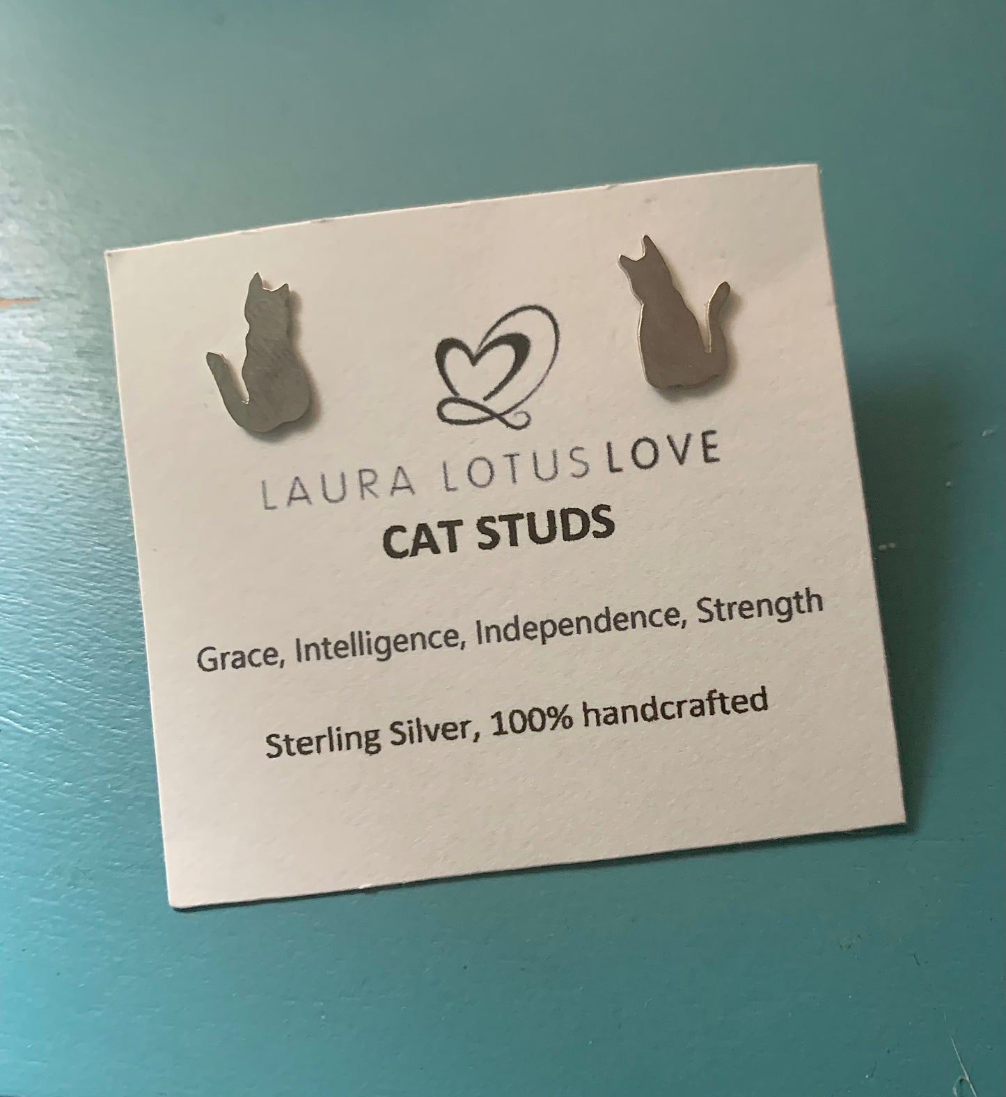 Cat Stud Earrings