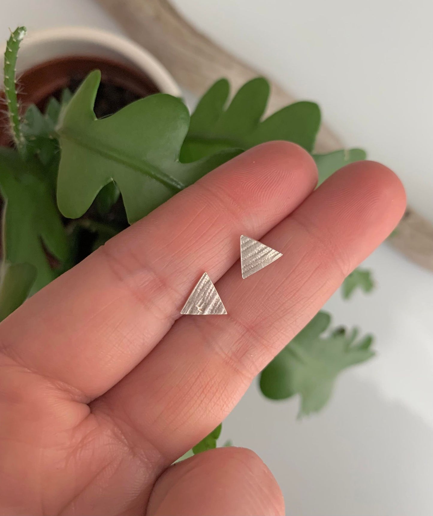 Triangle Sterling Silver Studs