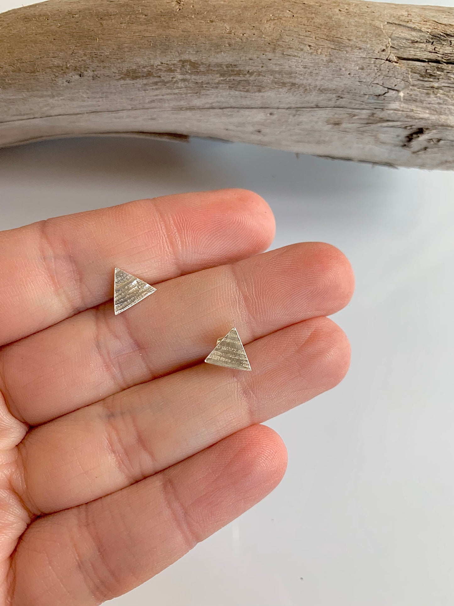 Triangle Sterling Silver Studs