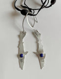 Shark & Lapis Dangle Earrings
