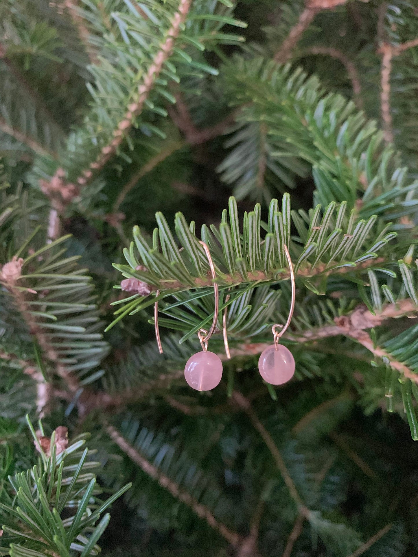 Rose Quartz Threaders