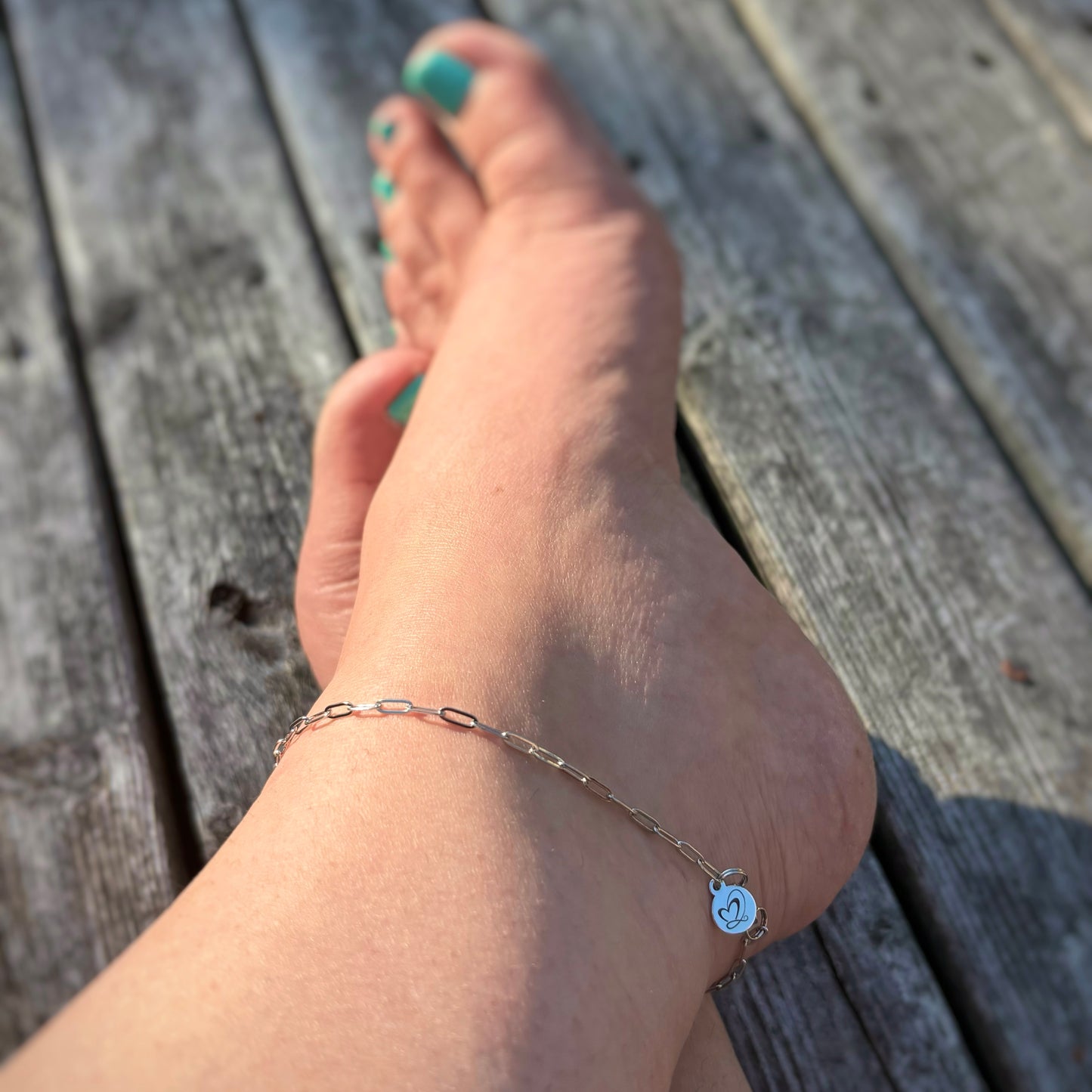 Links of Love Paperclip Chain Anklet