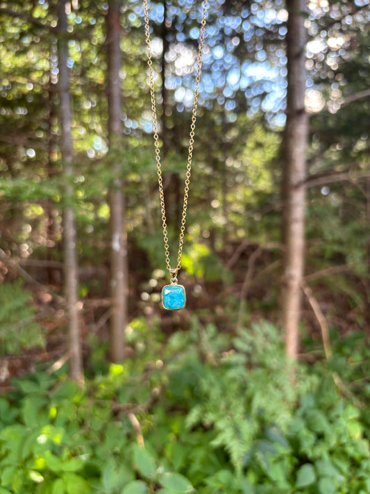 Blue Apatite Necklace