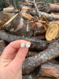 Moonstone Studs