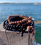 Wrist Wrap Wood Mala